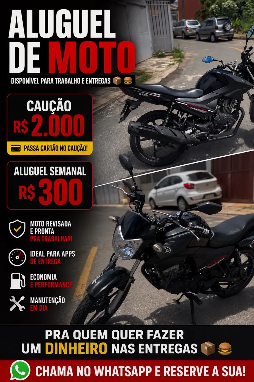 ALUGUEL DE MOTO FACTOR 150