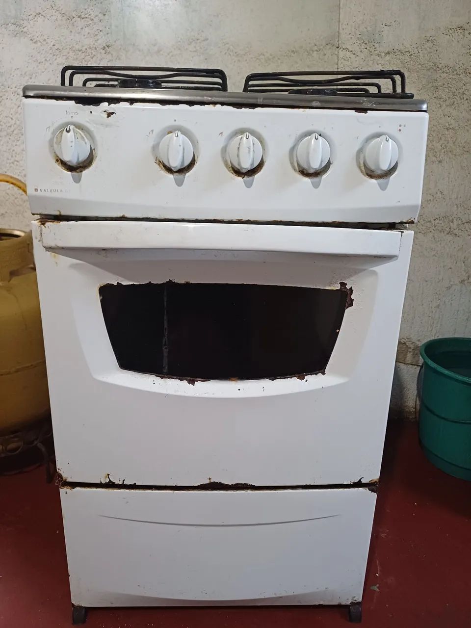 Fogão funcionando tudo 