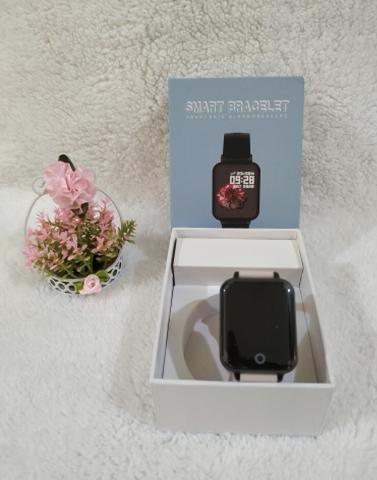 Promoção Smartwatch telefone Inteligente da Frequência Cardíaca Monitor de Pressão Arteria - Foto 3