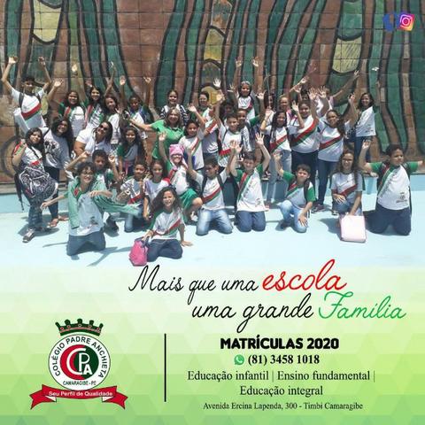 Matriculas abertas colegio padre anchieta