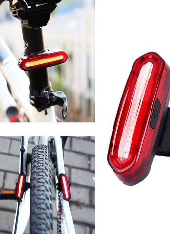 Lanterna bike pisca 2 cores ao mesmo tempo. Bateria recarregável usb led - Foto 2
