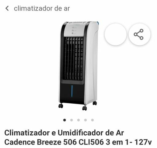 Climatizador e umidificador de ar Cadence