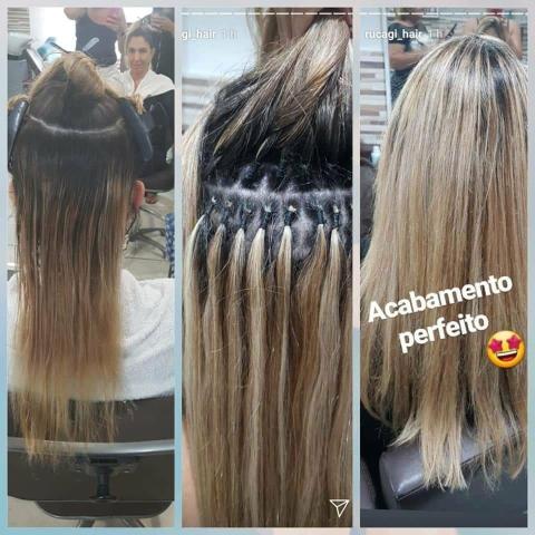 Colocacao e manutencao de mega hair