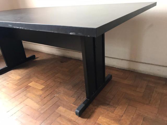 Mesa escritório 200x120cm preta - Foto 2