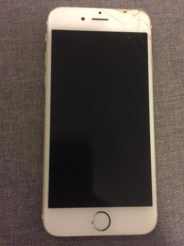 I Phone 6 64Gb Tela rachada. Funcionando