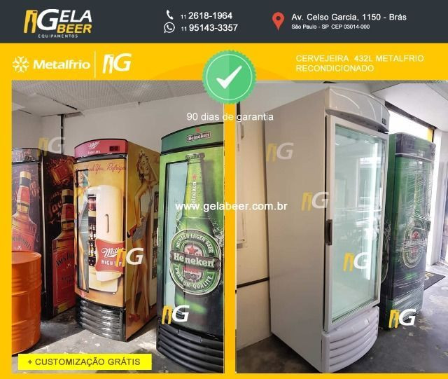 Metal frio a marca para gelar sua cerveja