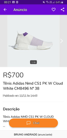 tenis nmd cs1 pk