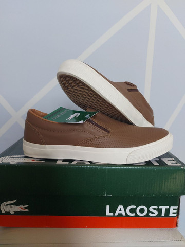 lacoste couro