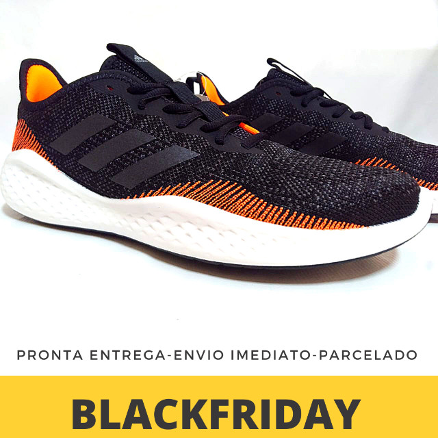 adidas laranja e preto