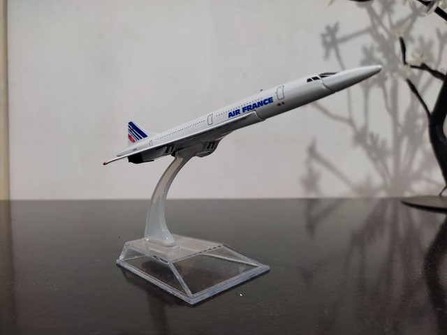 Miniatura metal avião concorde Air France 