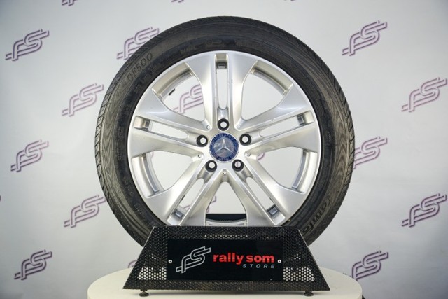Rodas Mercedes E-350 Original Prata 5x112 - 17x8 Offset 48 (Com Pneus) - Foto 2