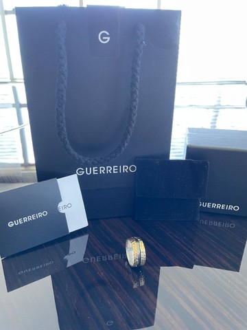 Guerreiro - Anel Ouro 18k + Prata 925