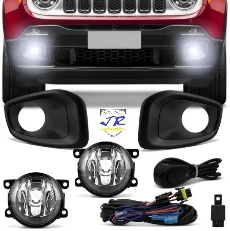 Kit Farol Milha Jeep Renegade 2015 2016 2017 2018 Auxiliar Neblina