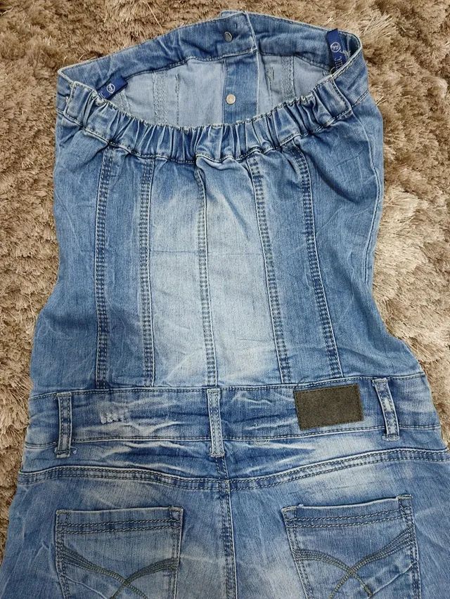 Macacão jeans Tam 38 