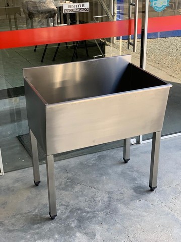 Tanque industrial em aço inox - Restaurante / Peixaria / Pet - Consulte tamanhos