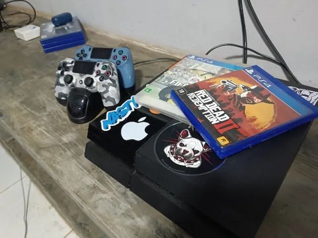 Ps4 1 Tera + 2 Jogos midia física - Videogames - Sítio de Recreio