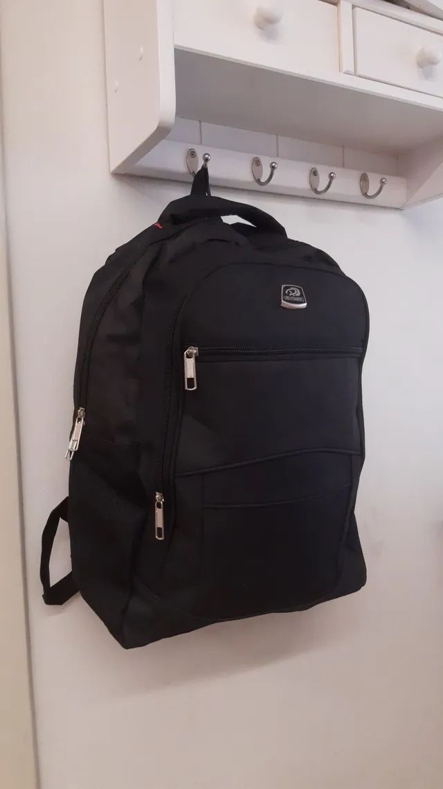 Mochila Grande Escolar Nova 3 bolsos + 2 Laterais - Foto 3