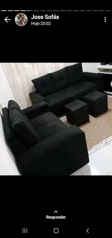 Conjunto 2 e 3 lugares com puffs  - Foto 4