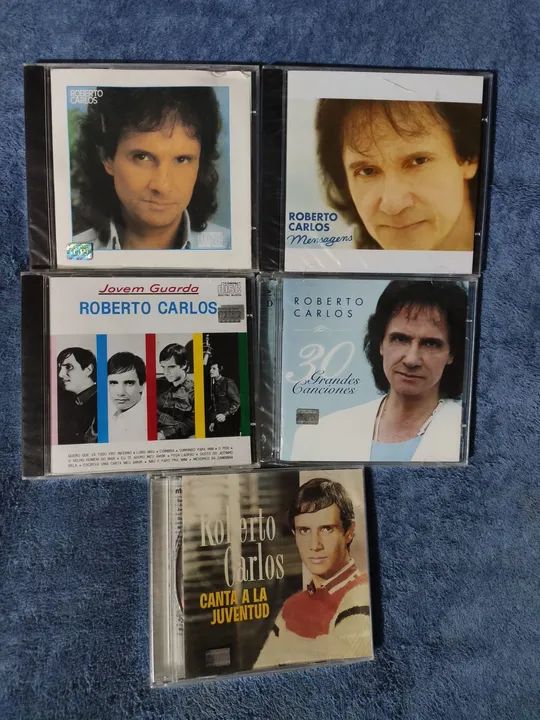 5 cds  Roberto Carlos raros e comuns novos lacrados
