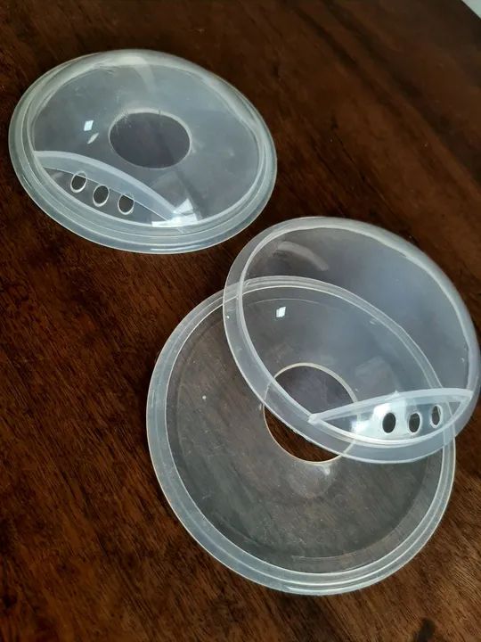 Conchas de amamentação base confortável de silicone - Foto 4
