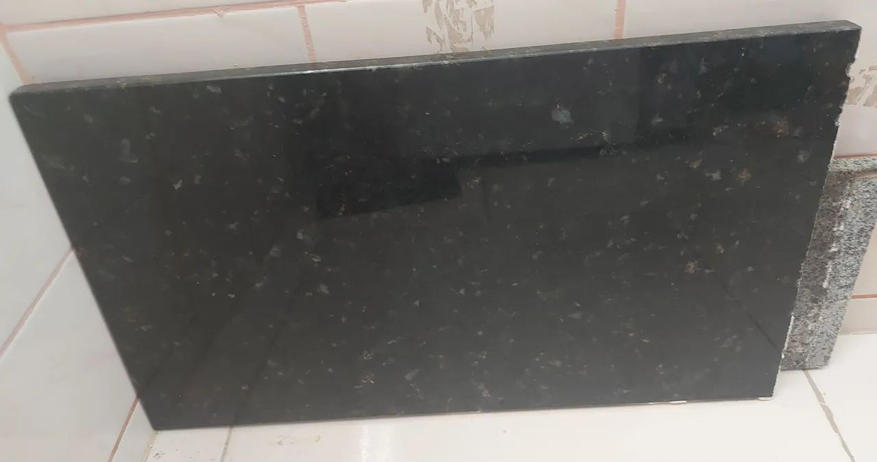 2 pedras mármore preta e cinza - Foto 3