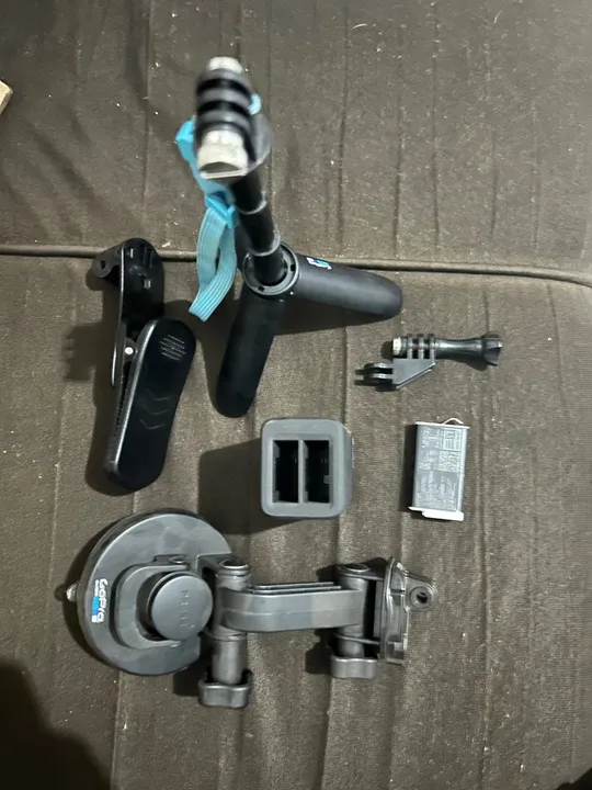 Tripé, adaptador, carregador da Gopro Max