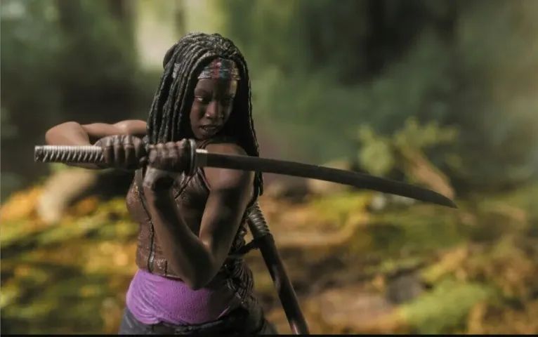 Michonne - The Walking Dead - McFarlane Toys Deluxe Figure - 25cm - Foto 4