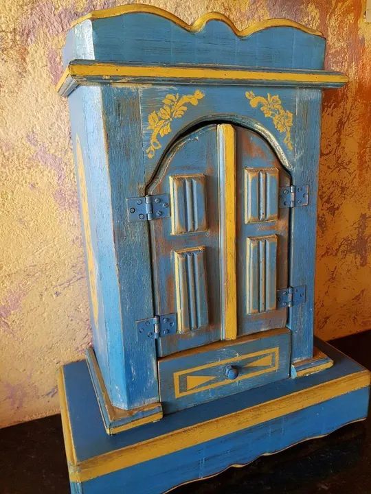 Oratório madeira barroco  - Foto 3