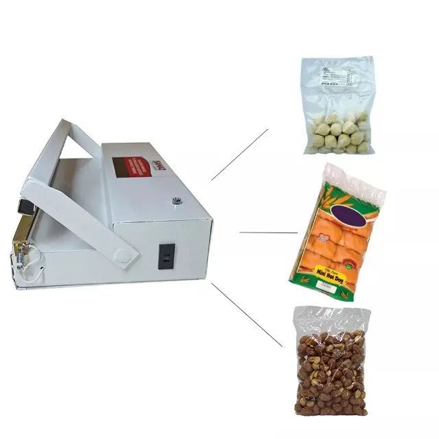 seladora para sacos plásticos sela e corta manual 30cm 110v/220v - Foto 2