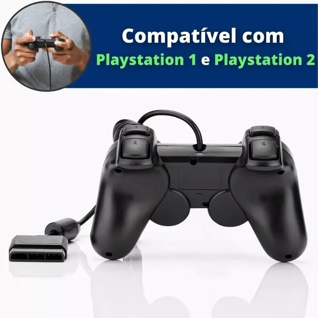 Controles Ps2 Joystick Com Fio Analógico Plug And Play - Foto 5