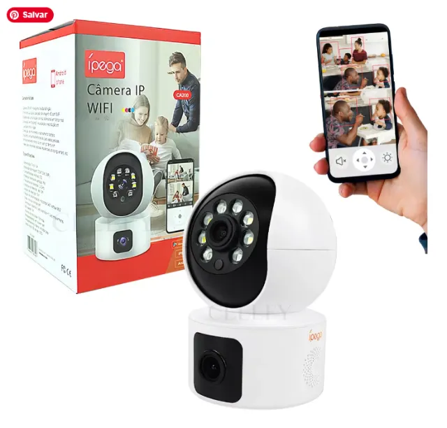 Camera de Segurança Ip Wifi Babá Eletrônica Inteligente 1080p