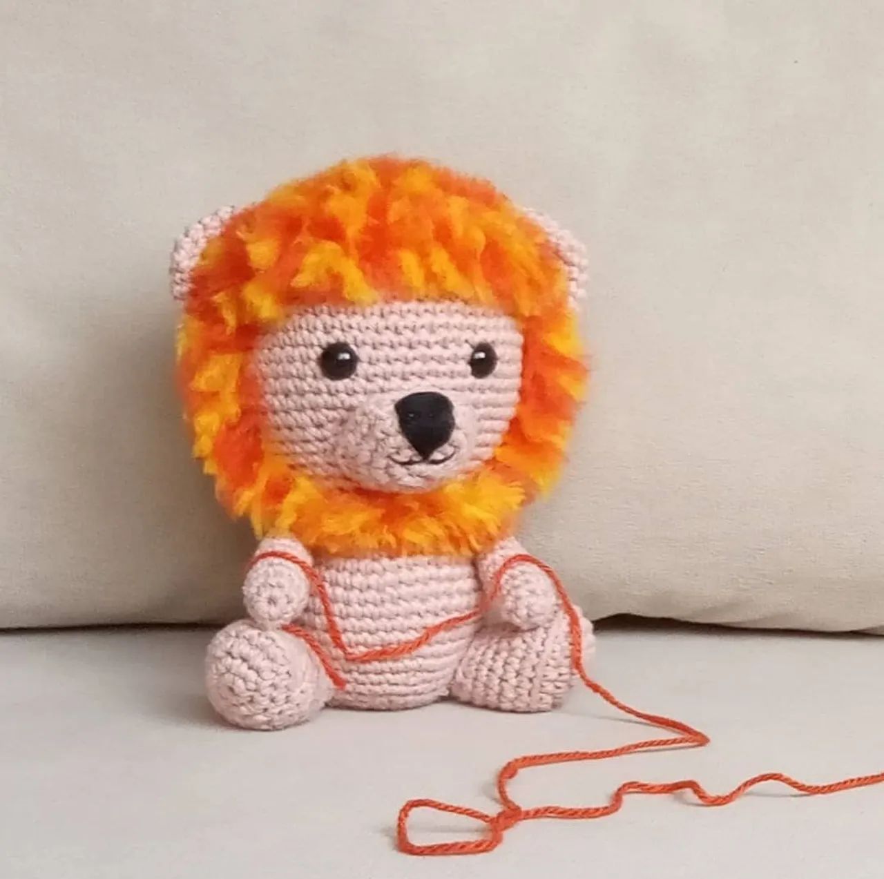 Leãozinho amigurumi de Crochê