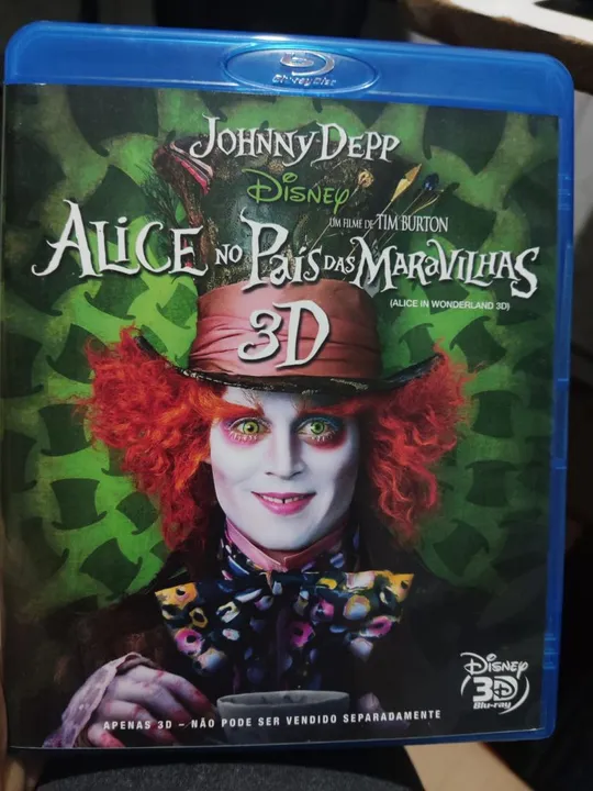 Alice no País das Maravilhas 3D Blu-Ray