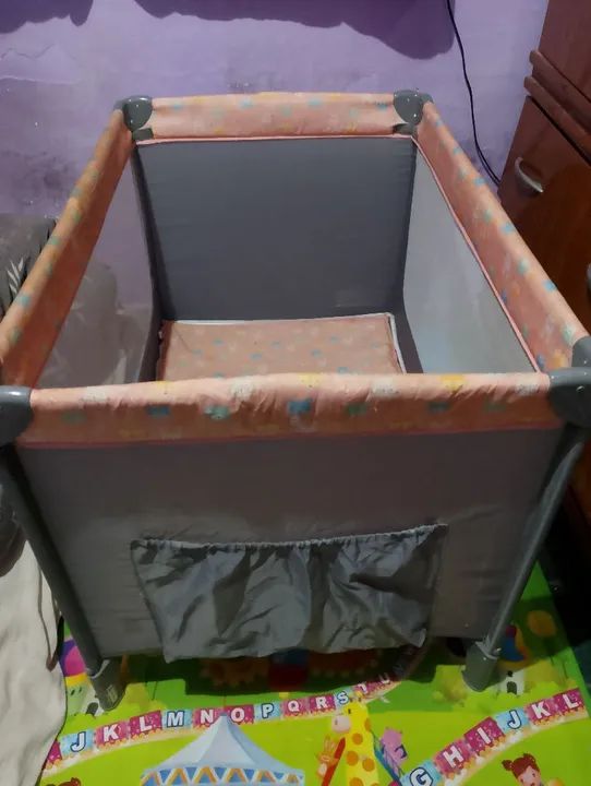 Berço Infantil Dobrável com Mosquiteiro - Foto 2