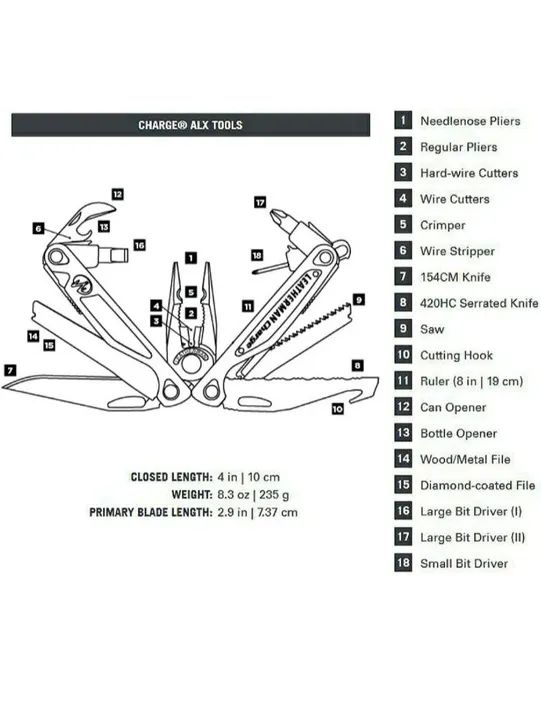 Alicate Leatherman Charge ALX - Foto 6