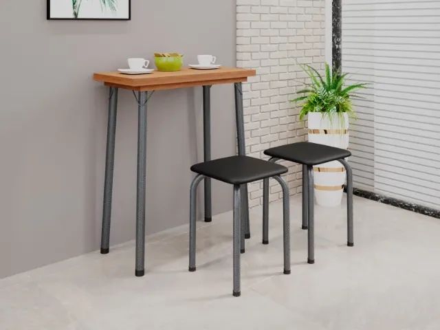 Mesa Dobrável c/ 4 Banquetas Virtuga - Foto 4