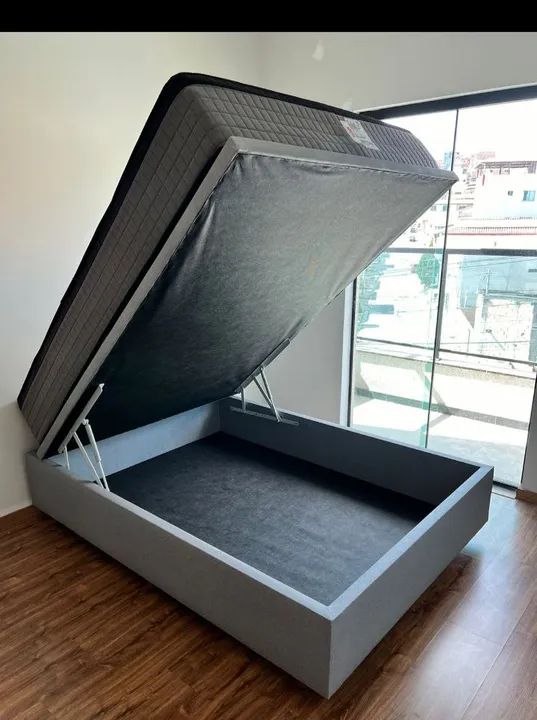 Base para Cama Box casal baú -  Nova - Foto 3
