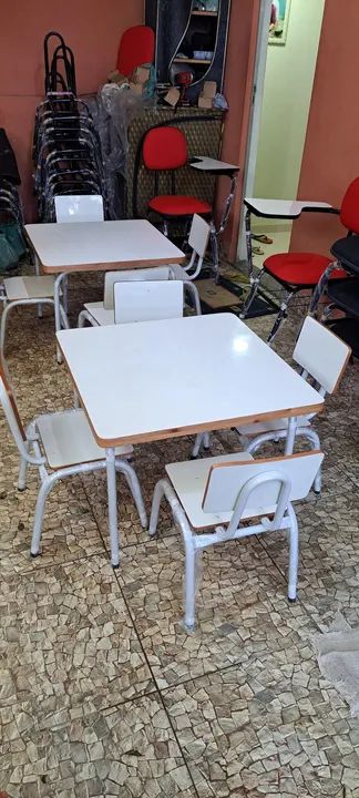 Conjunto de Cadeiras e Mesas para Escola - Foto 5