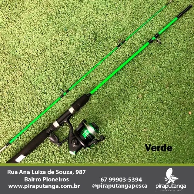 Kit Pesca Piraputanga Piau Piapara Tilápia Curimba Vara + Molinete c/ Linha