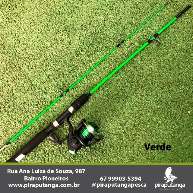 Kit Pesca Piraputanga Piau Piapara Tilápia Curimba Vara + Molinete c/ Linha