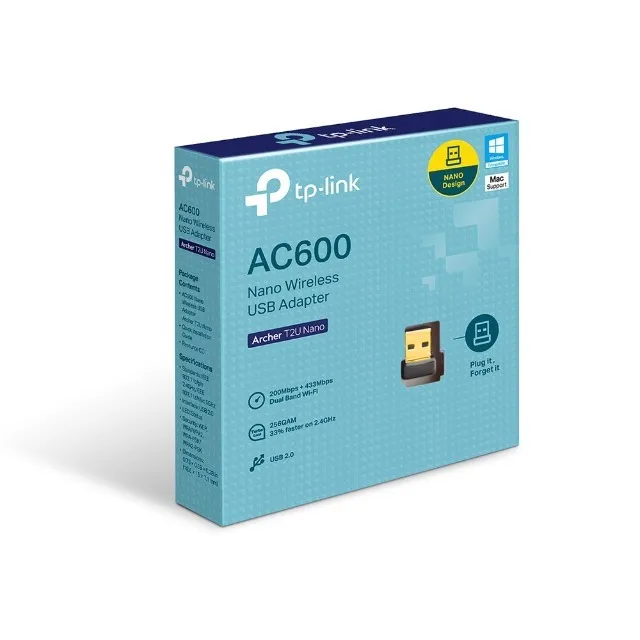 Adaptador USB Wireless Archer T2U Nano AC600 -TP-Link Loja Coimbra Computadores Entregamos