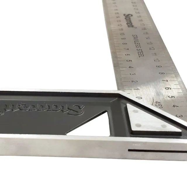 Esquadro Aço Inox Marceneiro Marcenaria - Foto 3