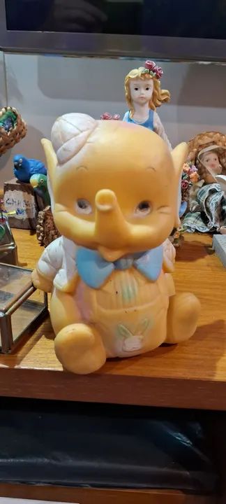 2 Antigos Elefantes de brinquedo antigo