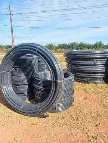 Mangueira Irrigação Preta de Borracha Polietileno 1Pol com 100mts - Foto 2