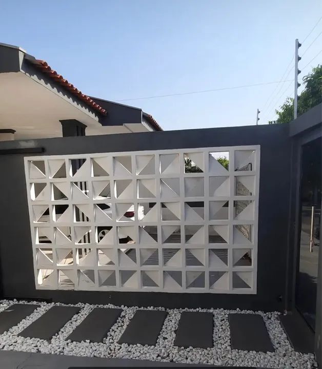 Cobogó triangular em concreto - Tijolo vazado