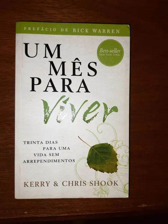 Livro um mês  para viver