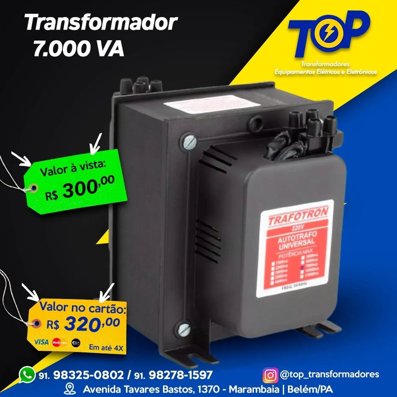 Transformador 7000va _ Para split 18.000 btus