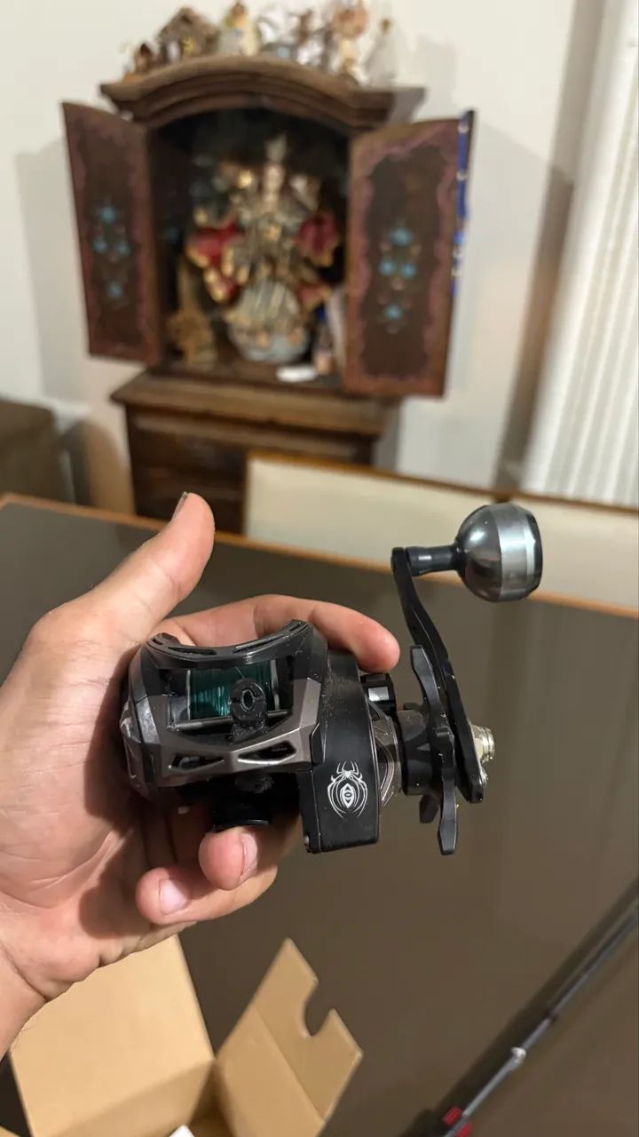 Vara de pesca completa fibra de carbono - Foto 5