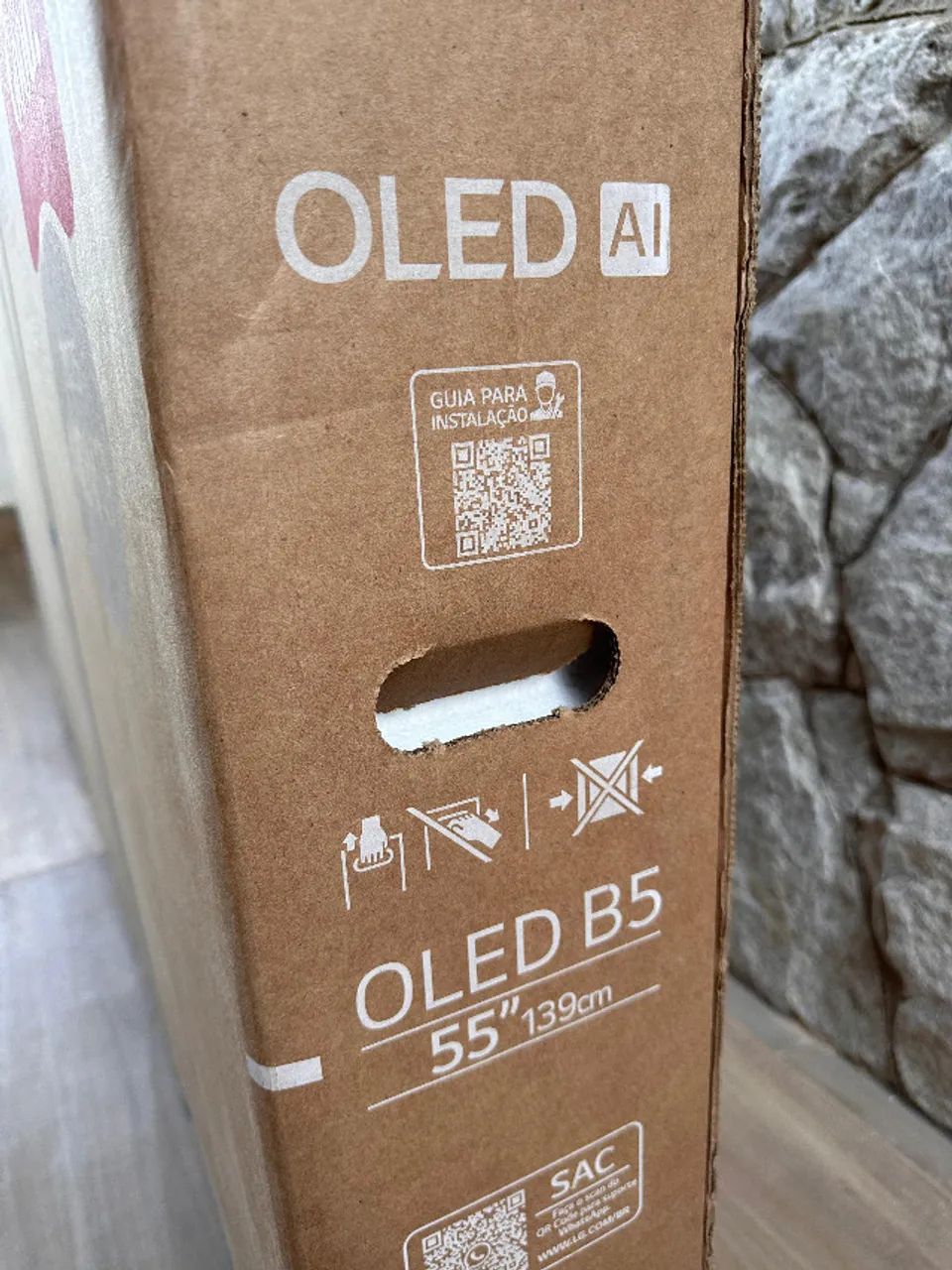 Smart TV LG 55 Polegadas OLED B5 120Hz - Lacrada, com nota64289868886403123