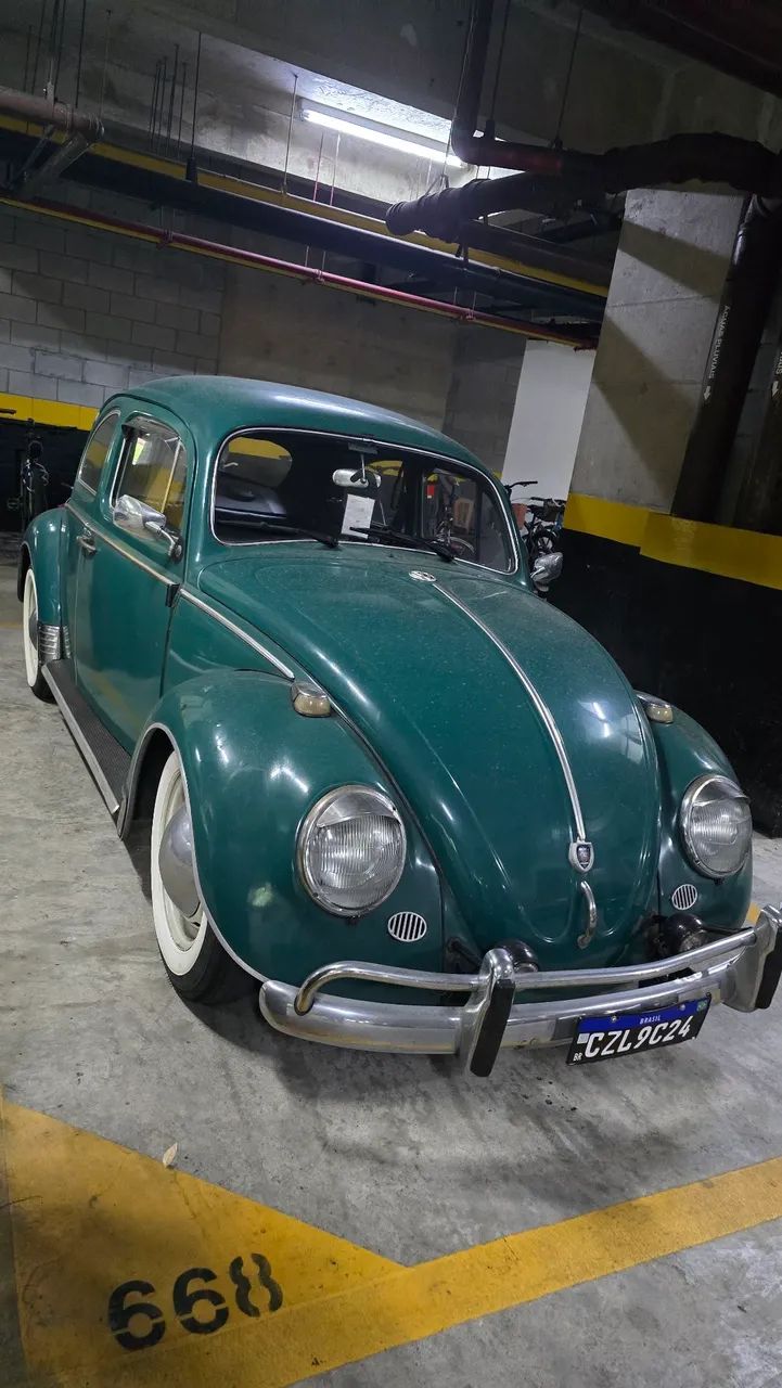 FUSCA 1964 - PLACA.PRETA